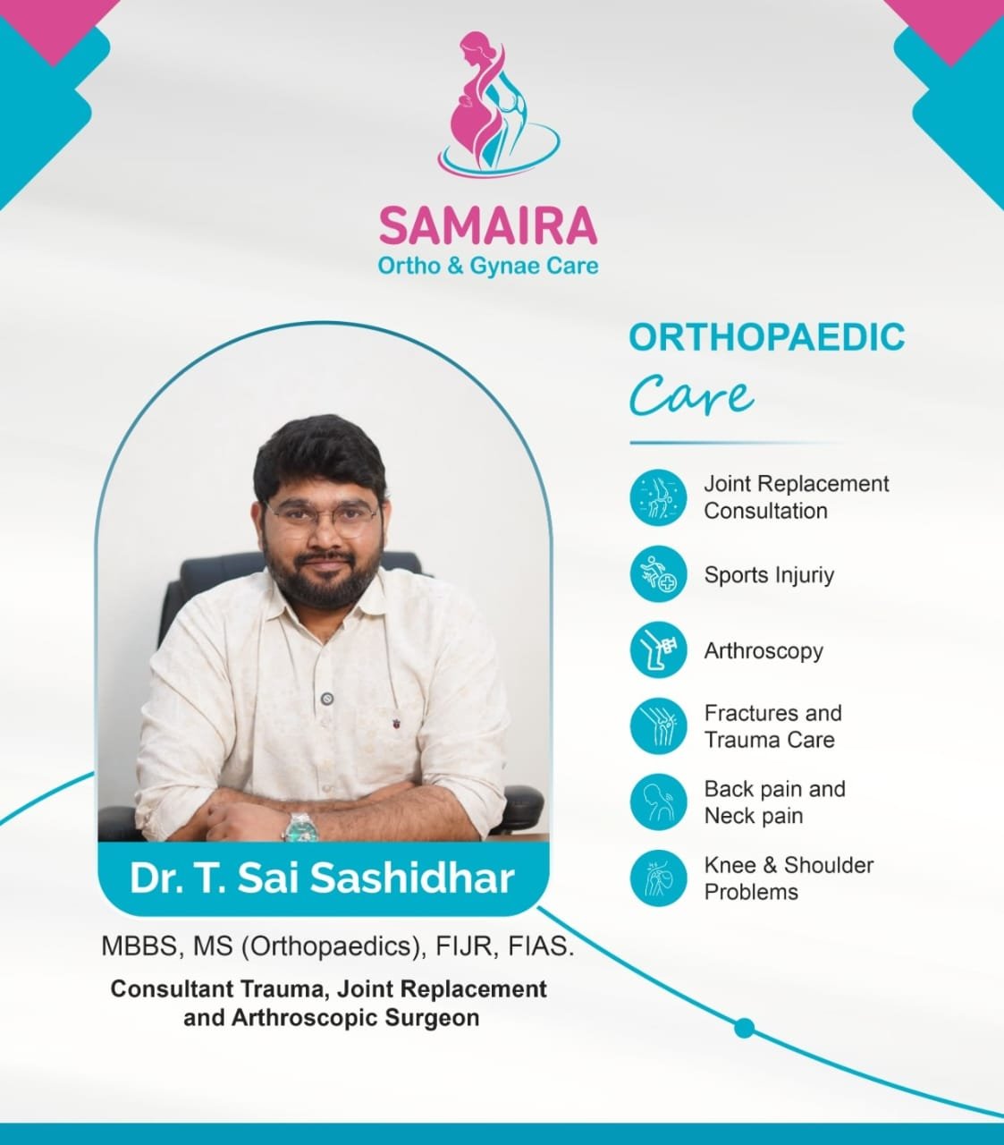 Dr. Tudemella Sai Sashidhar, Orthopaedic Surgeon at Samaira Ortho & Gynae Care, KPHB